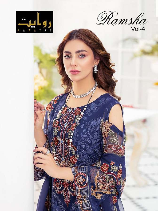 Rawayat Ramsha Vol-4 series 13005-13007 Faux Georgette suit