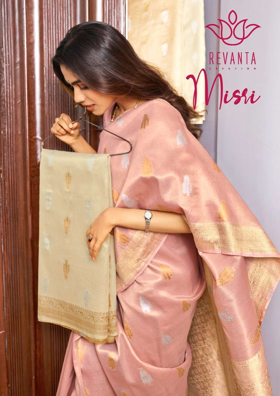 revanta creation misri series 10101-10105 kora silk saree