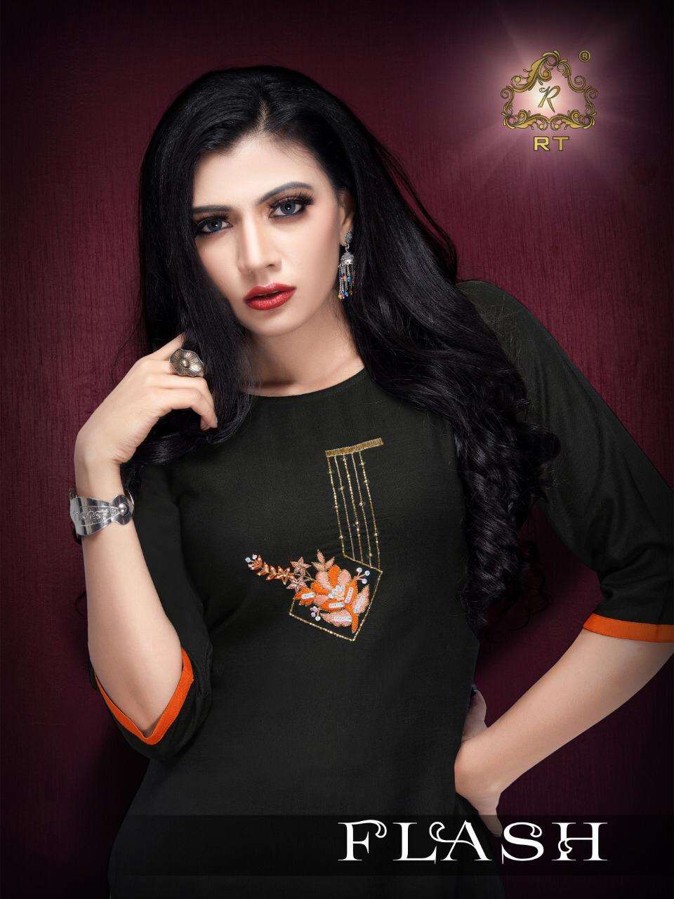 rijiya trends Flash series 5001-5008 premium 14 kg rayon slub kurti