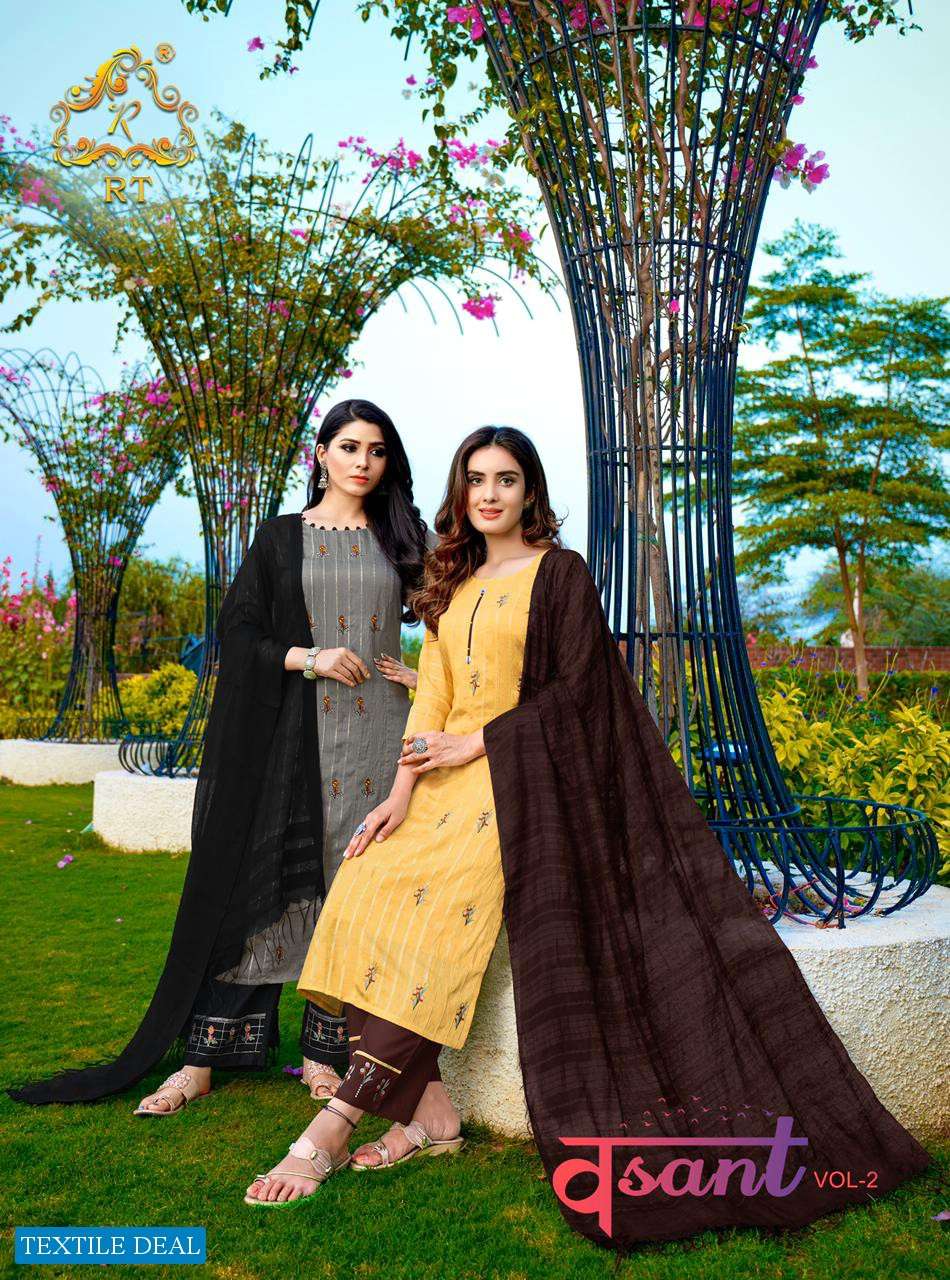 rijiya trends Vasant Vol 2 series 1007-1012 Viscose weaving readymade suit