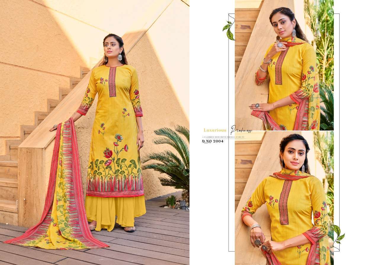 rk gold saazh vol 2 series 2001-2010 soft cotton printed suit 