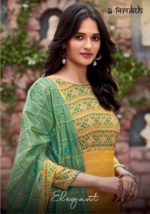 s nirukth elegant cambric print with mirror work suit 