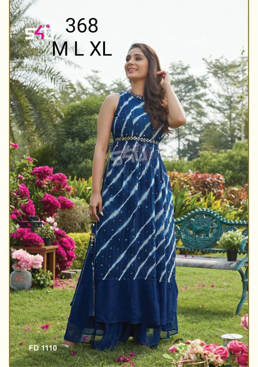 s4u 368 design combo set of party wear kurti online shopping