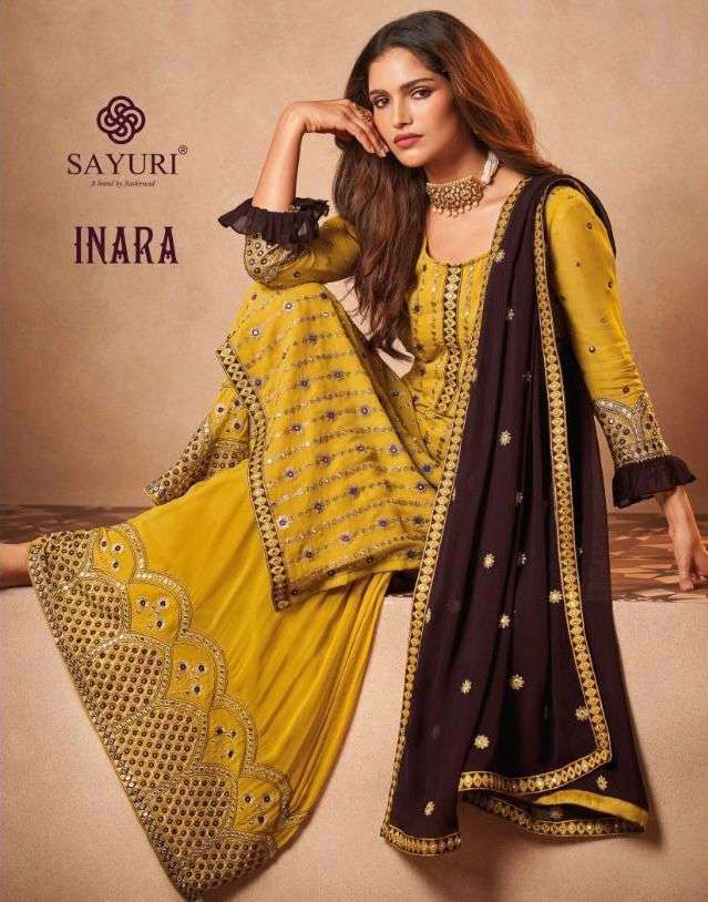 sayuri designer inara series 129-131 real georgette suit 