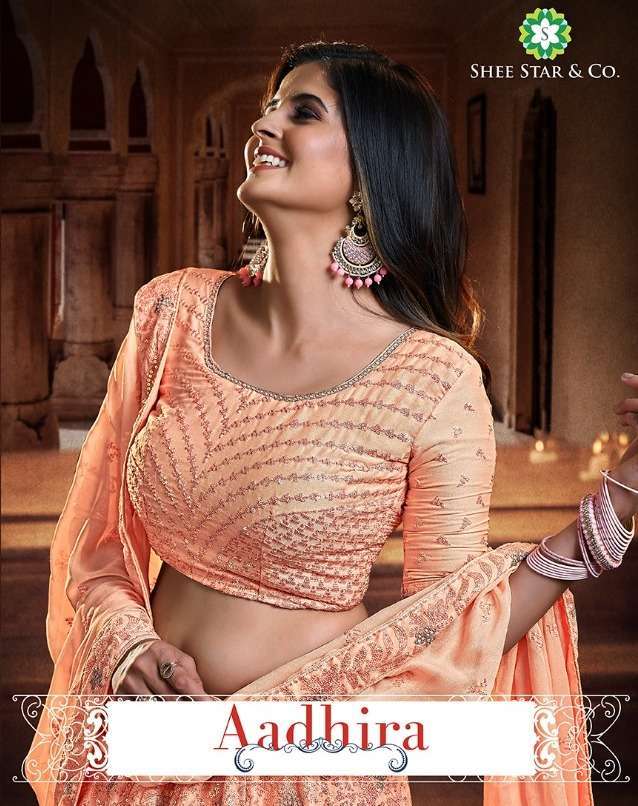 shee star aadhira soft net lehenga