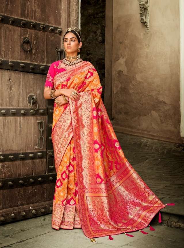 shree mataram mangalsutra series 2201-2212 banarasi silk saree