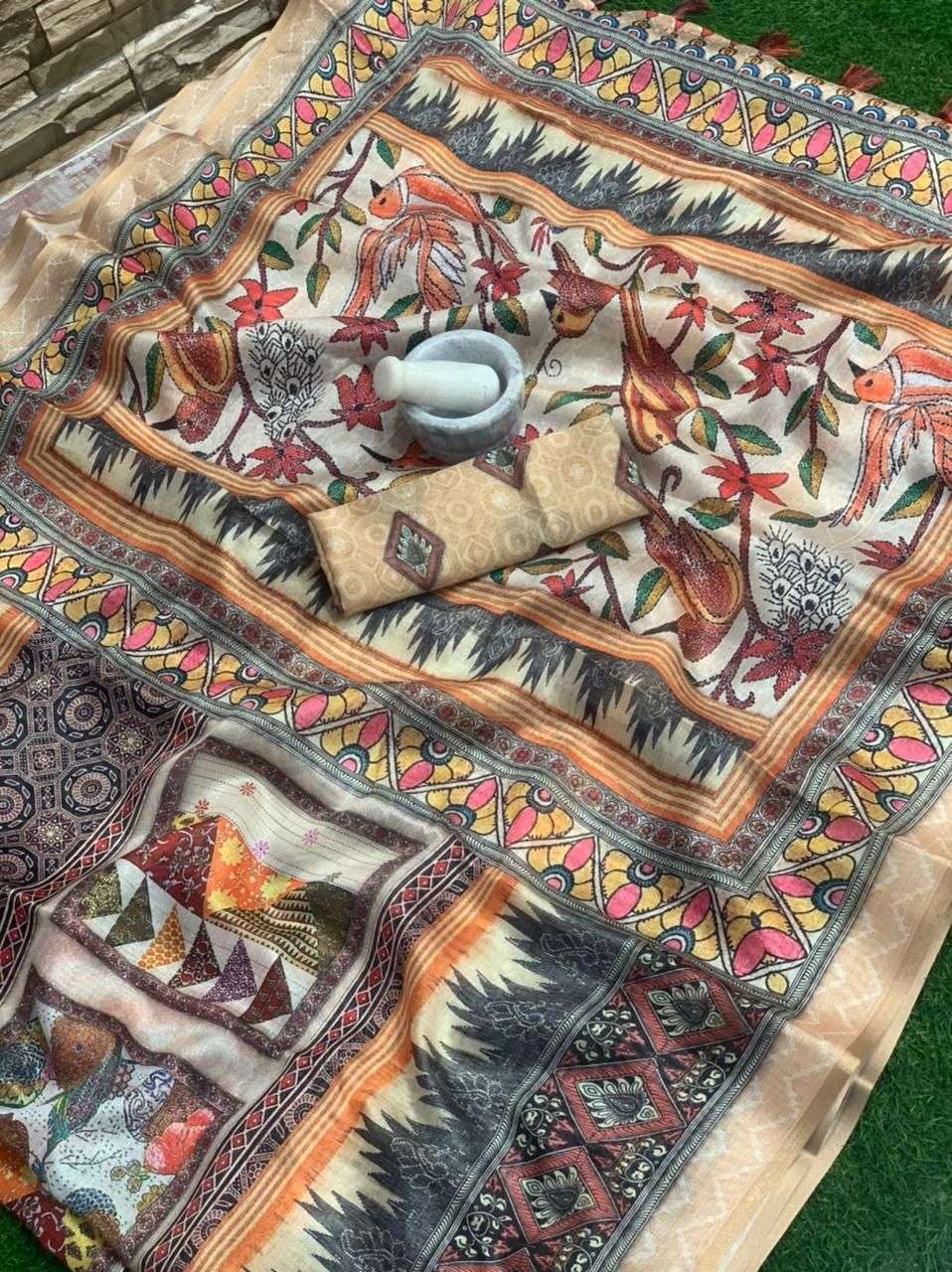 shreyans fashion pithora silk soft cotton silk saree