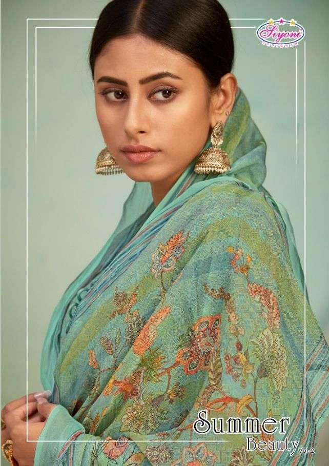 siyoni summer beauty vol 2 series 6001-6006 heavy jam cotton suit 