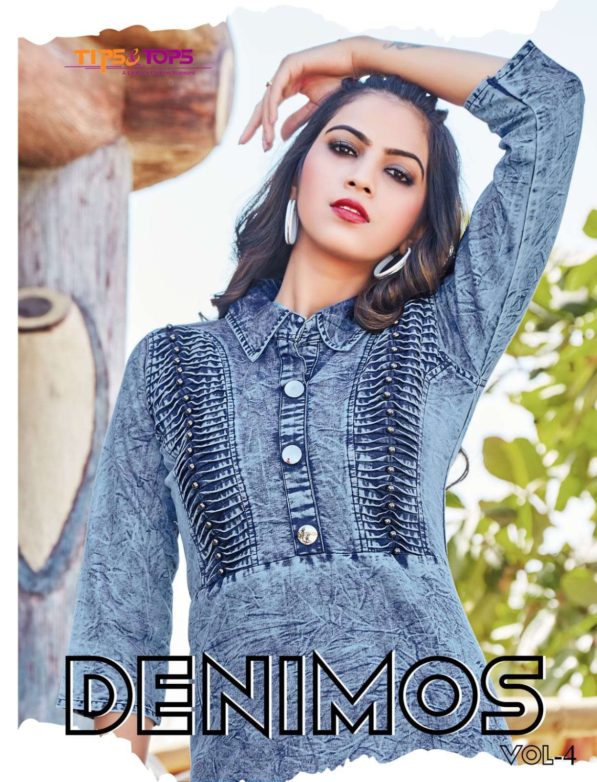 tips & tops denimos vol 4 series 01-06 Pure Cotton Denim kurti