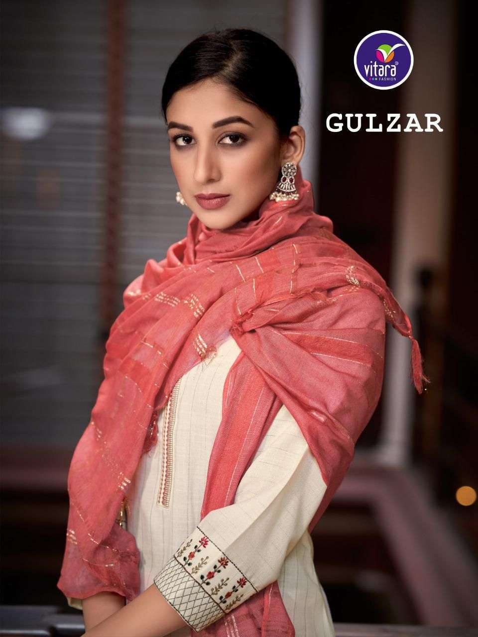 vitara gulzar series 1001-1006 heavy lurex slub readymade suit 