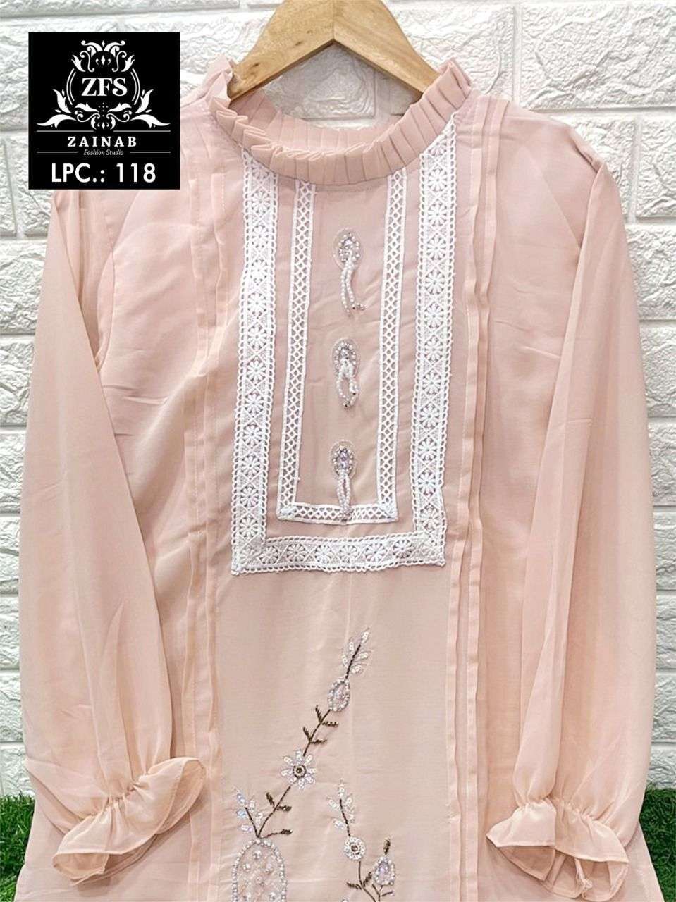 zainab studio lpc 112 Pure Georgette Luxury Tunic 