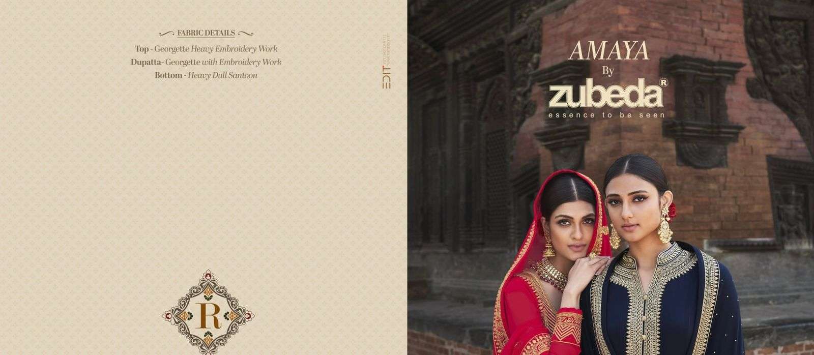 ZUBEDA AMAYA DESIGNER GEORGETTE SUIT 