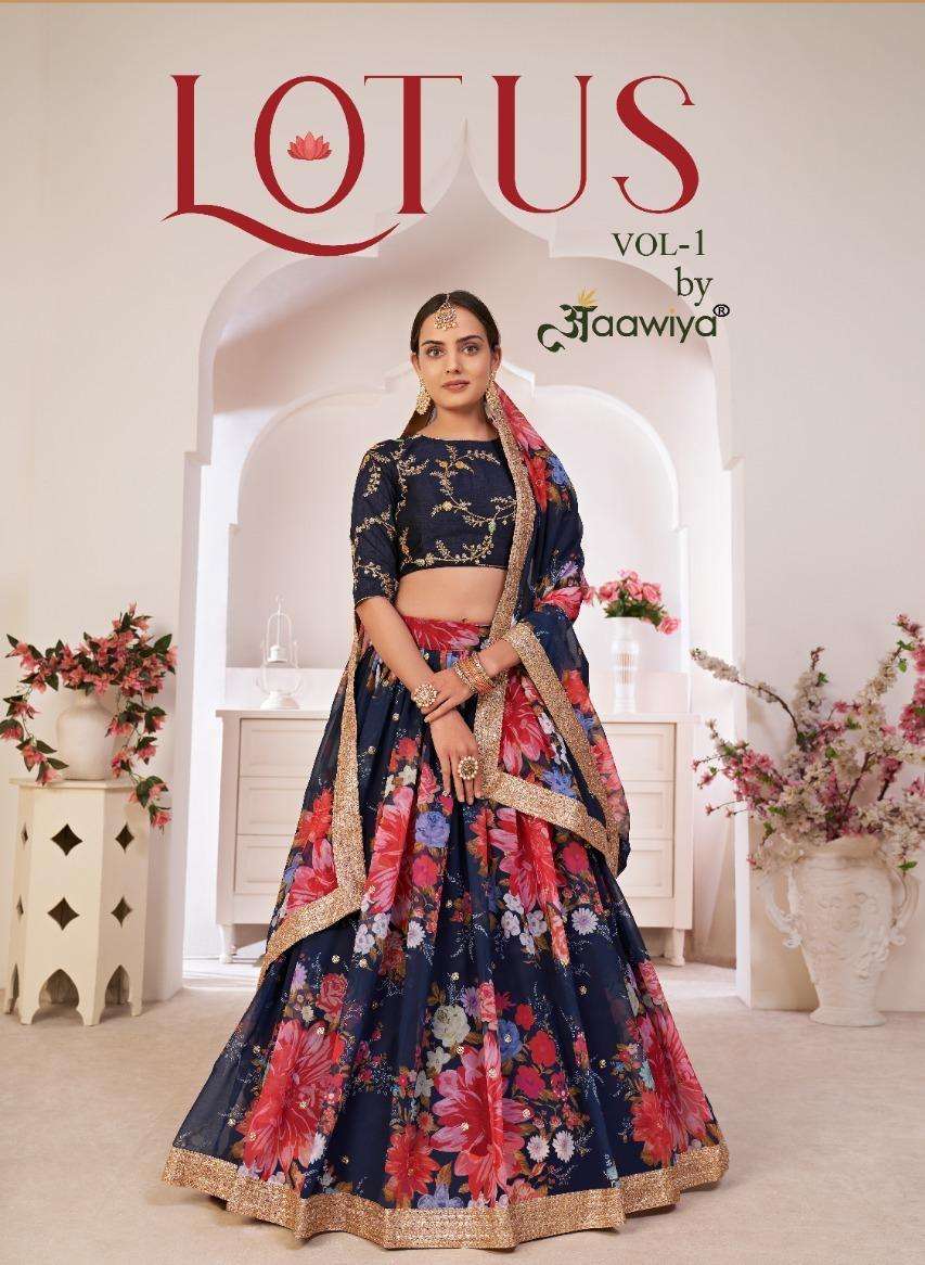 AAWIYA LOTUS VOL-1 DESIGNER GEORGETTE LEHENGA 