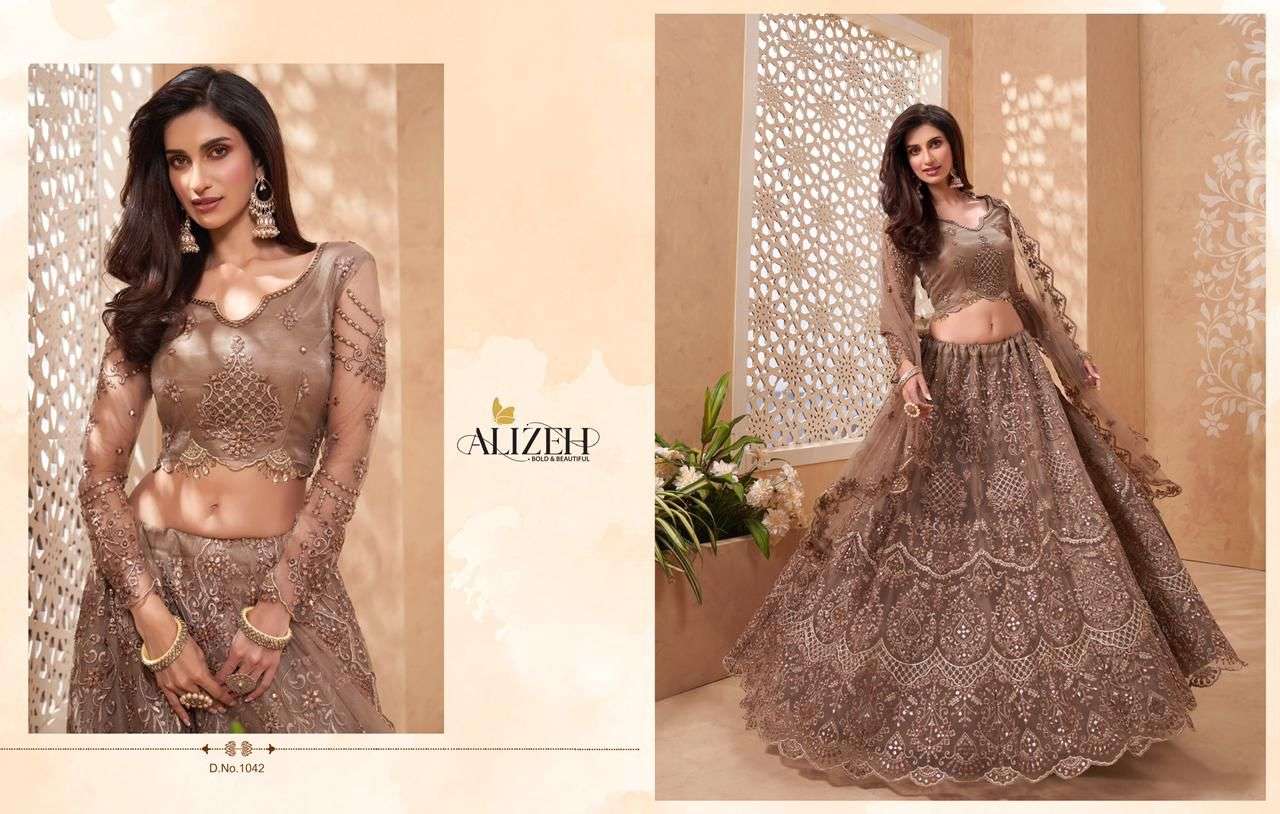 ALIZEH SPARKLE VOL-2 1042 DESIGNER FANCY LEHENGA 