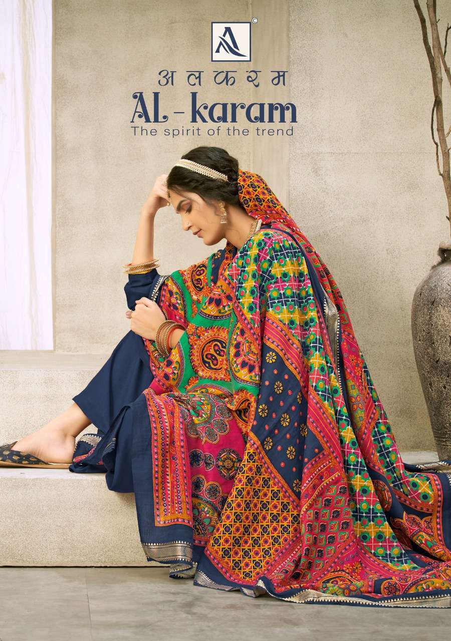 alok suit al karam series 809001-809010 pure jam cotton suit 