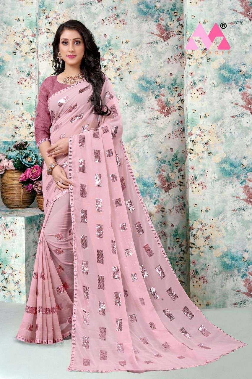 Angel vol 7 Georgette saree with blouse 