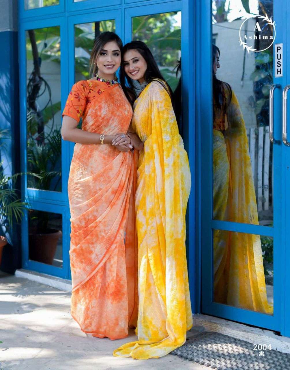 ashima tye dye vol 2 series 2001-2008 georgette saree