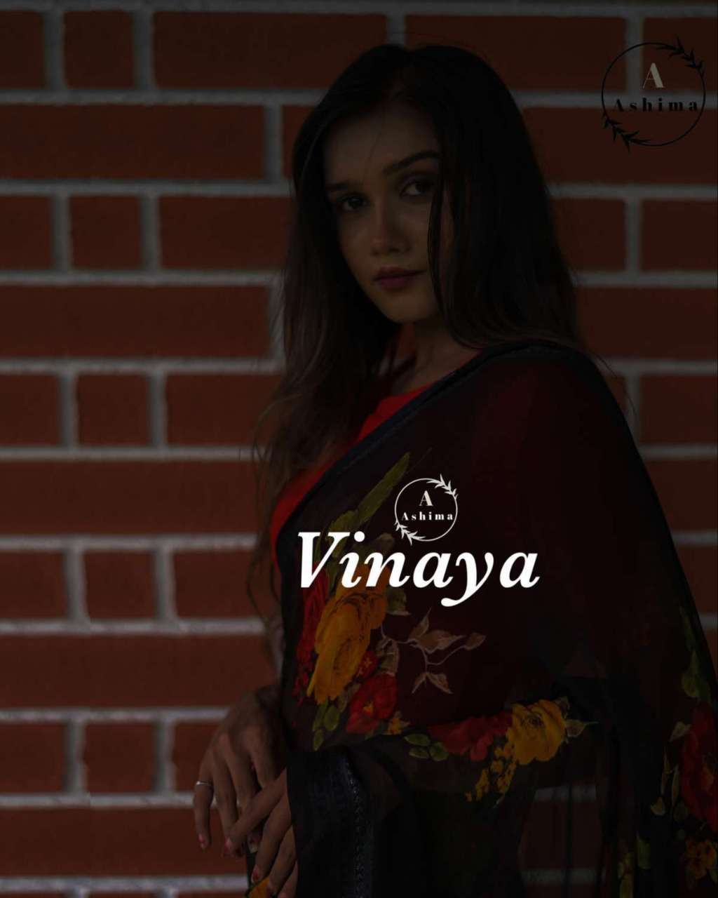 ashima vinaya series 1001-1008 georgette weaving border saree