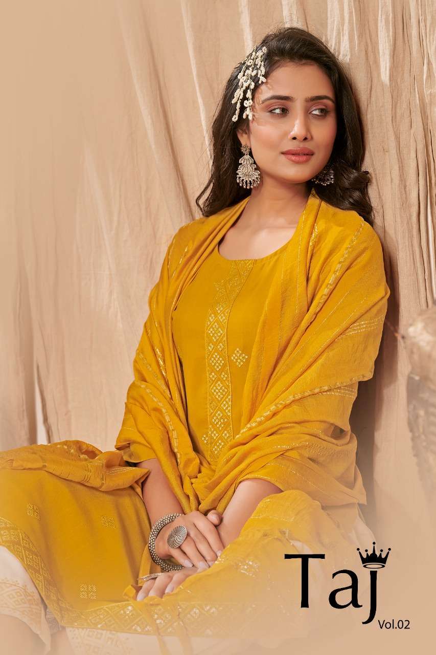 banwery taj vol 2 series 2001-2004 fancy cotton readymade suit 