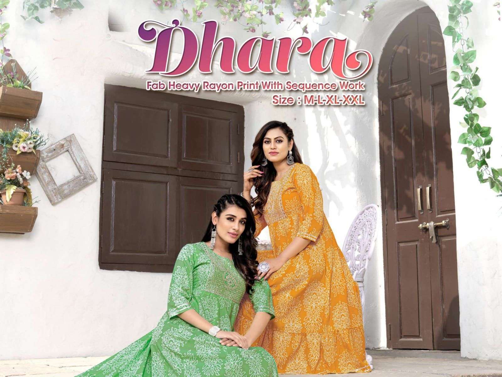 beauty queen dhara series 101-106 heavy rayon kurti 