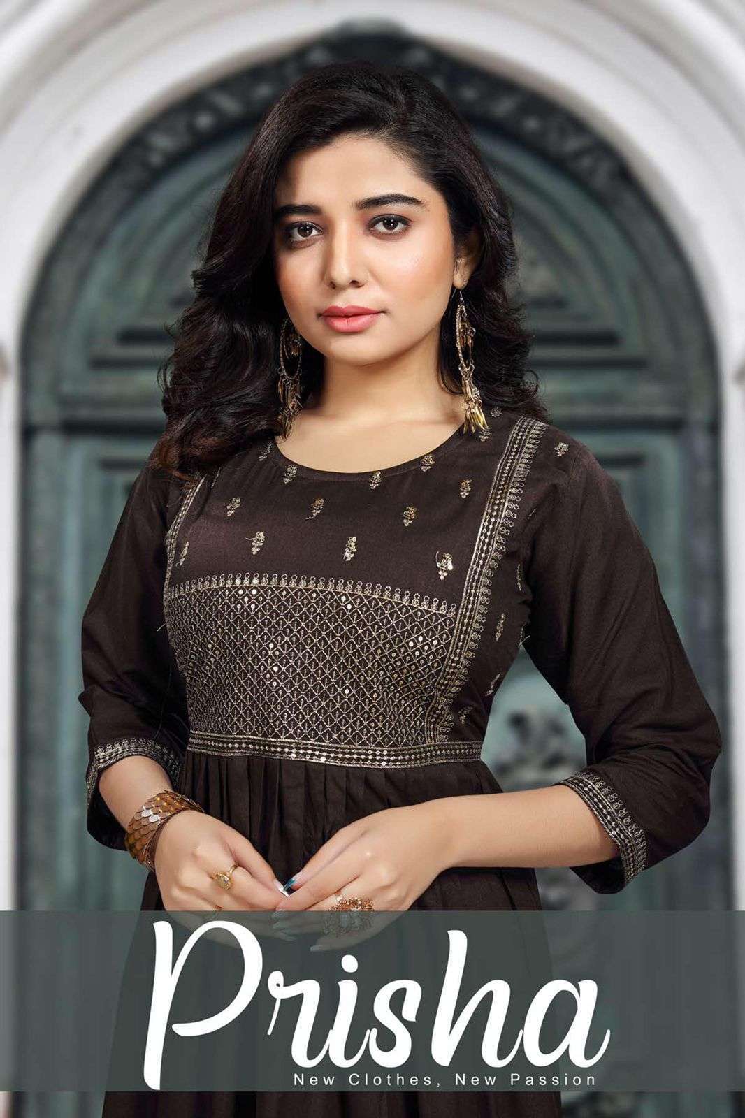 beauty queen prisha series 8134 heavy rayon kurti 