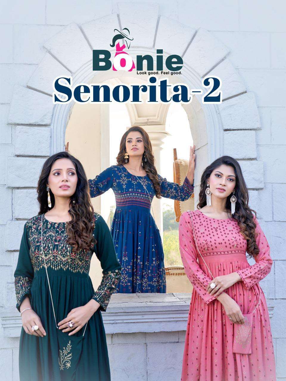 bonie senorita vol-2 series 2001-2008 heavy rayon 14 kg kurti 
