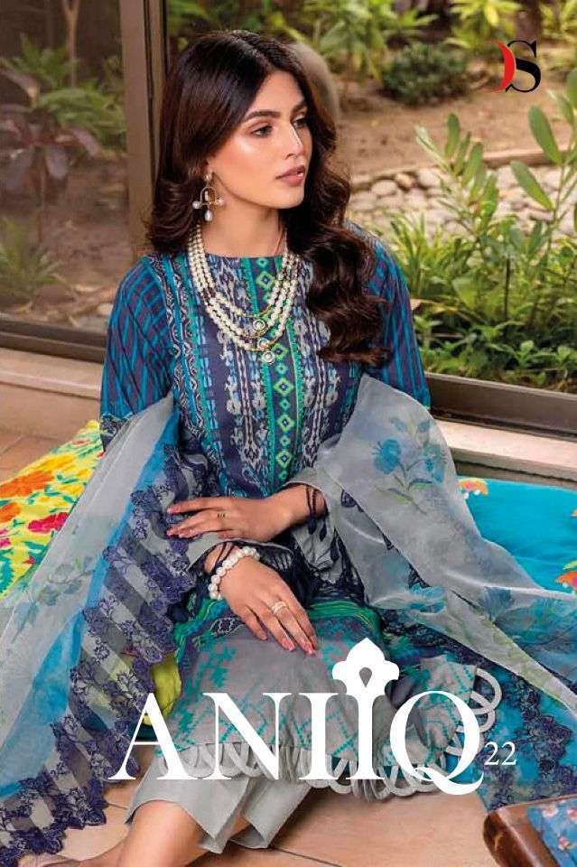 deepsy aniiq 22 series 1401-1408 Pure cotton suit