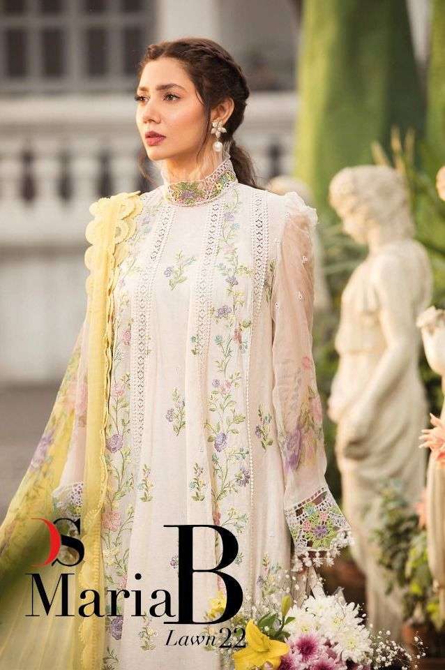 deepsy maria b lawn 22 series 1411-1418 pure cotton suit