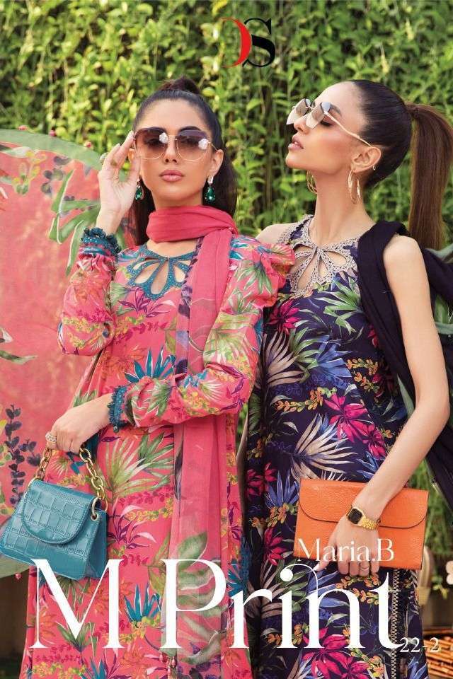 deepsy maria b m print 22 vol 2 series 1391-1398 pure cotton suit 