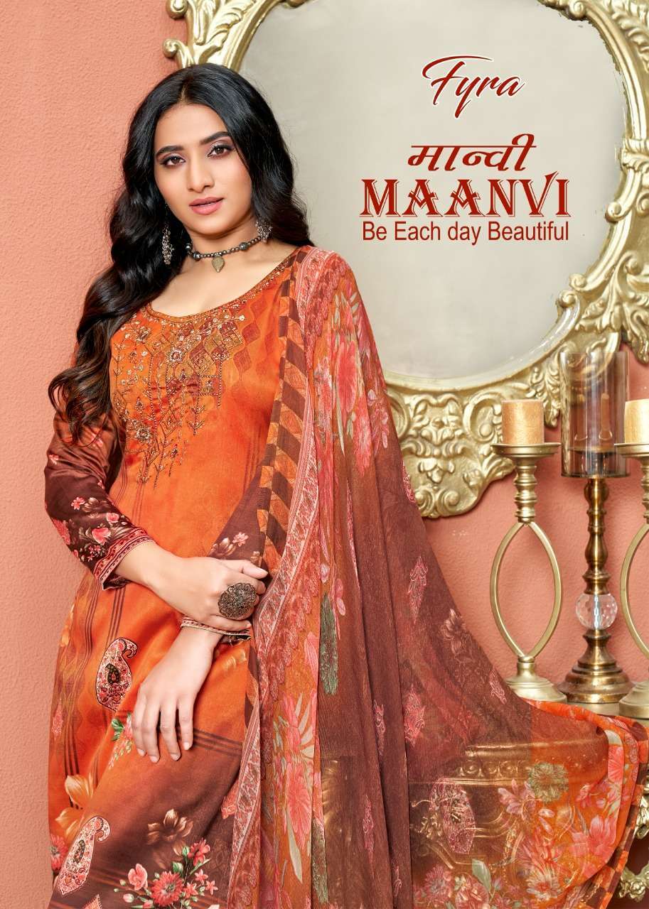 fyra maanvi series 918001-918010 pure jam cotton suit 