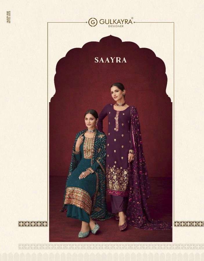 GULKAYRA SAAYRA DESIGNER PURE GEORGETTE SUIT 
