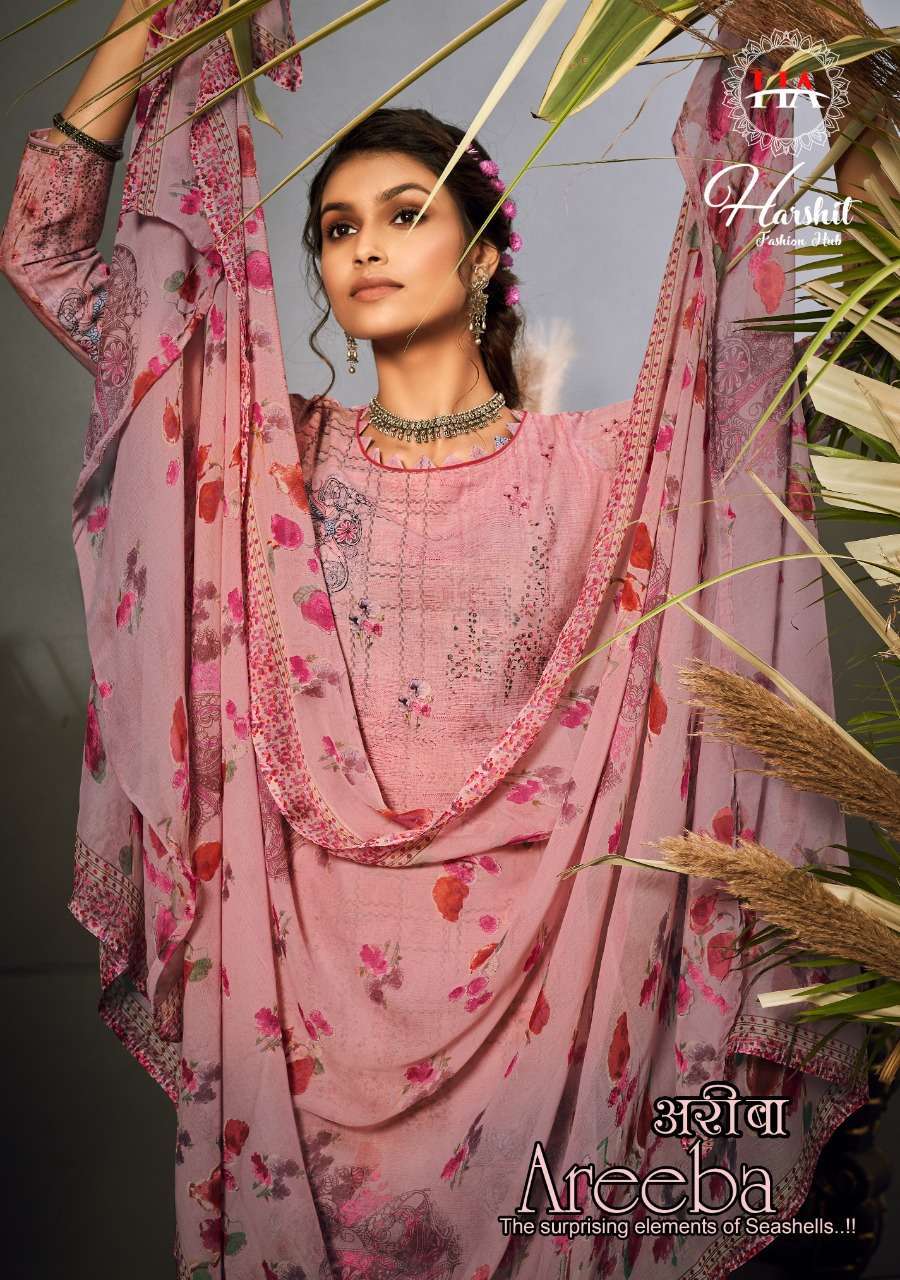 harshit fashion areeba series 585001-585010 Pure Cotton suit