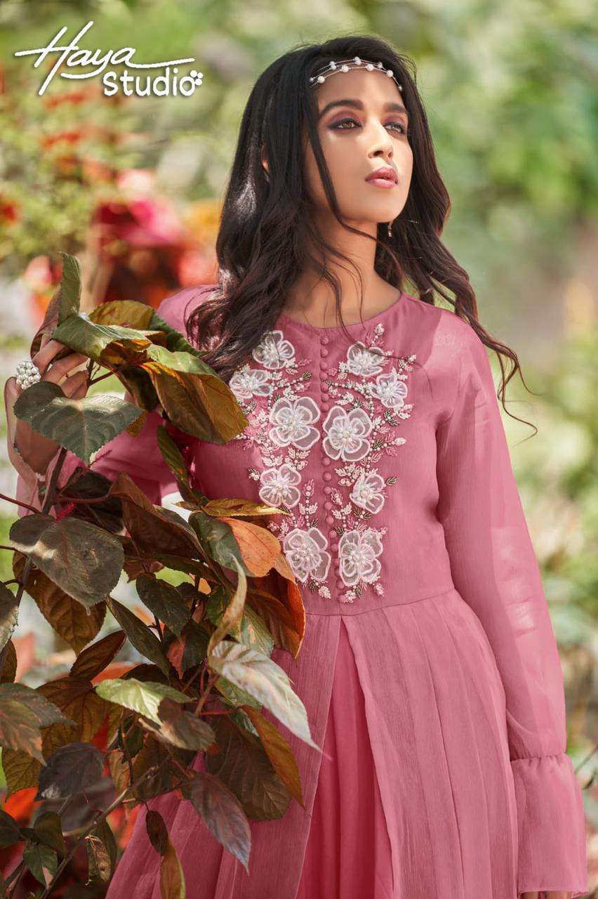 haya studio d no 1012 Heavy Faux georgette kurti