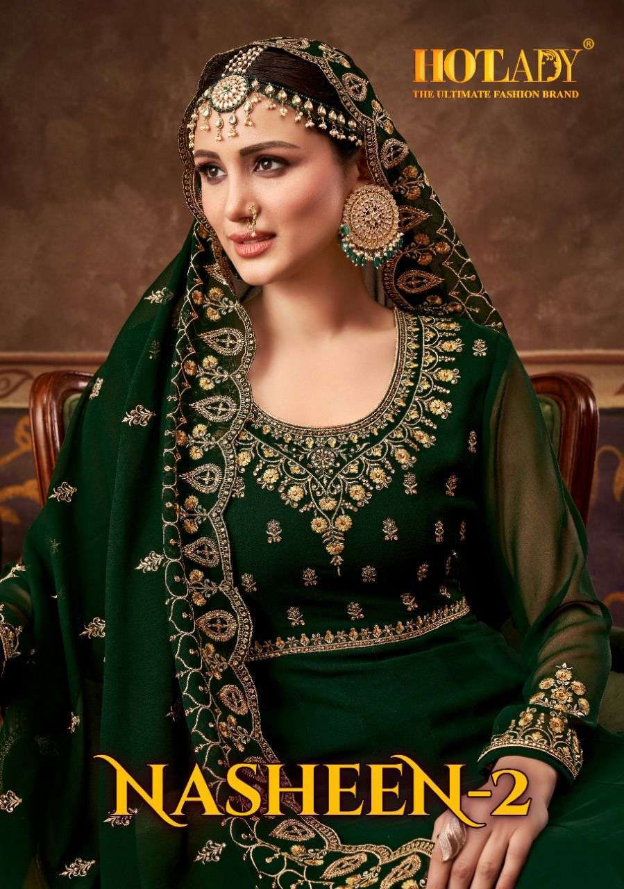 hotlady nasheen vol 2 series 7781-7784 real blooming georgette suit 