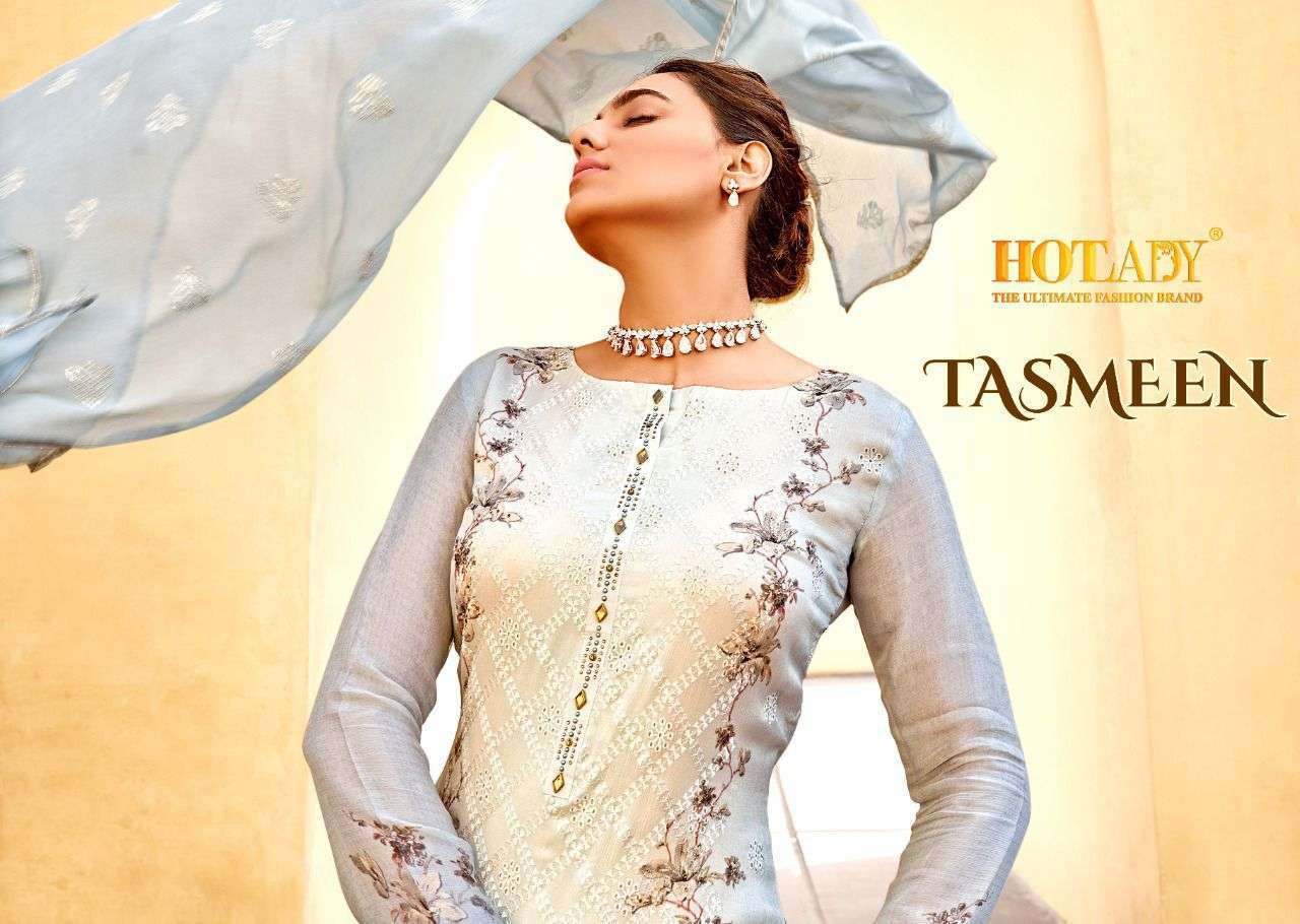 hotlady tasmeen series 6521-6526 pure viscose chinon suit 