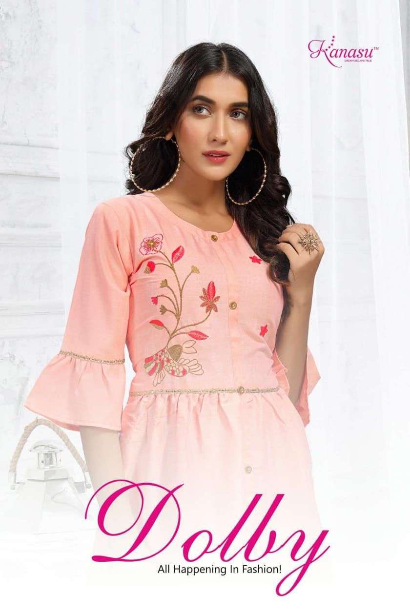 kanasu dolby series 1001-1008 14 kg heavy rayon kurti 