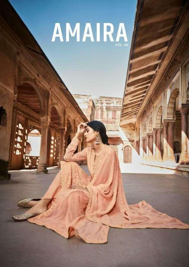KARMA AMAIRA VOL-5 DESIGNER PURE GEORGETTE SUIT 