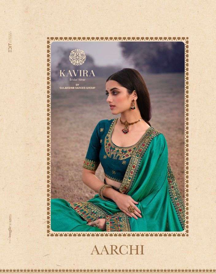KAVIRRA AARCHI DESIGNER HEAVY VICHITRA SAREE