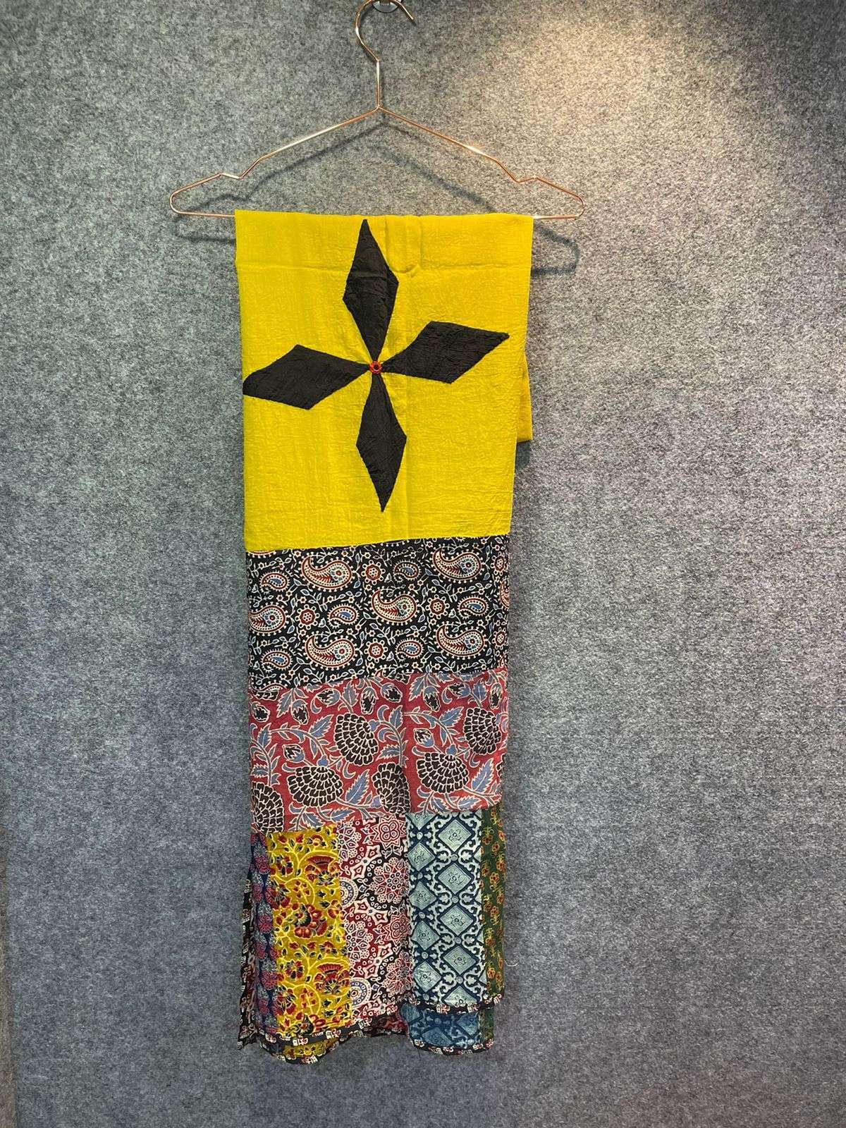 kc patches with ajrakh dupatta 
