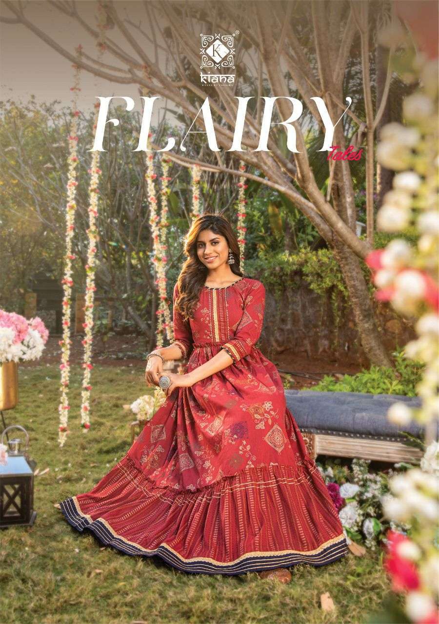 kiana flairy tales series 101-108 pure cotton kurti 