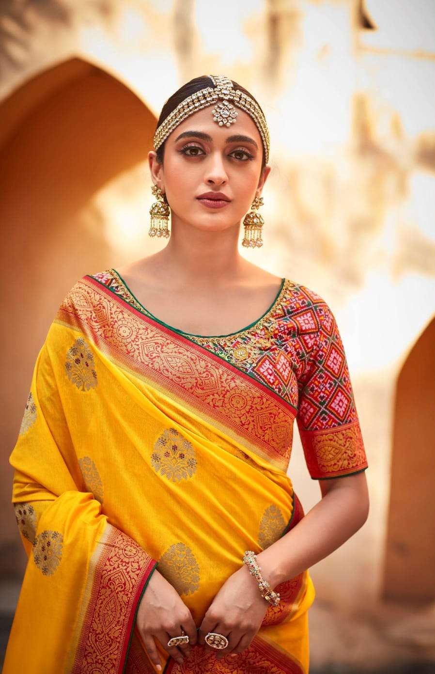 KIMORA PATOLA SINDHURI DESIGNER SOFT SILK SAREE 