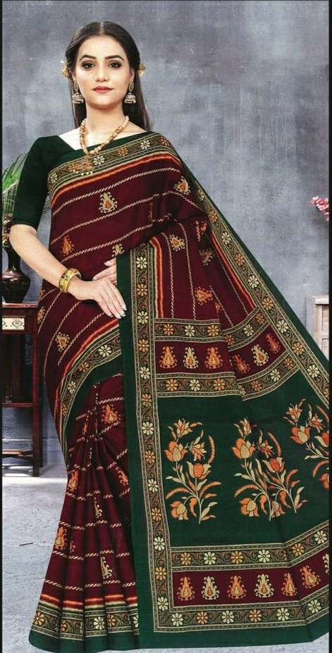 Krina Hi Gold Vol-1 Cotton Printed saree