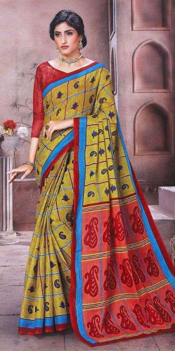 Krina Hi Gold Vol-2 cotton printed saree