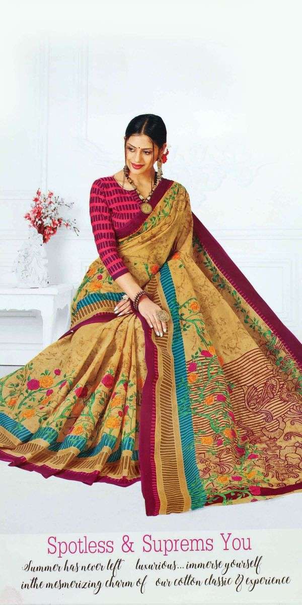 Krina Hi Gold Vol-3 cotton printed low range saree