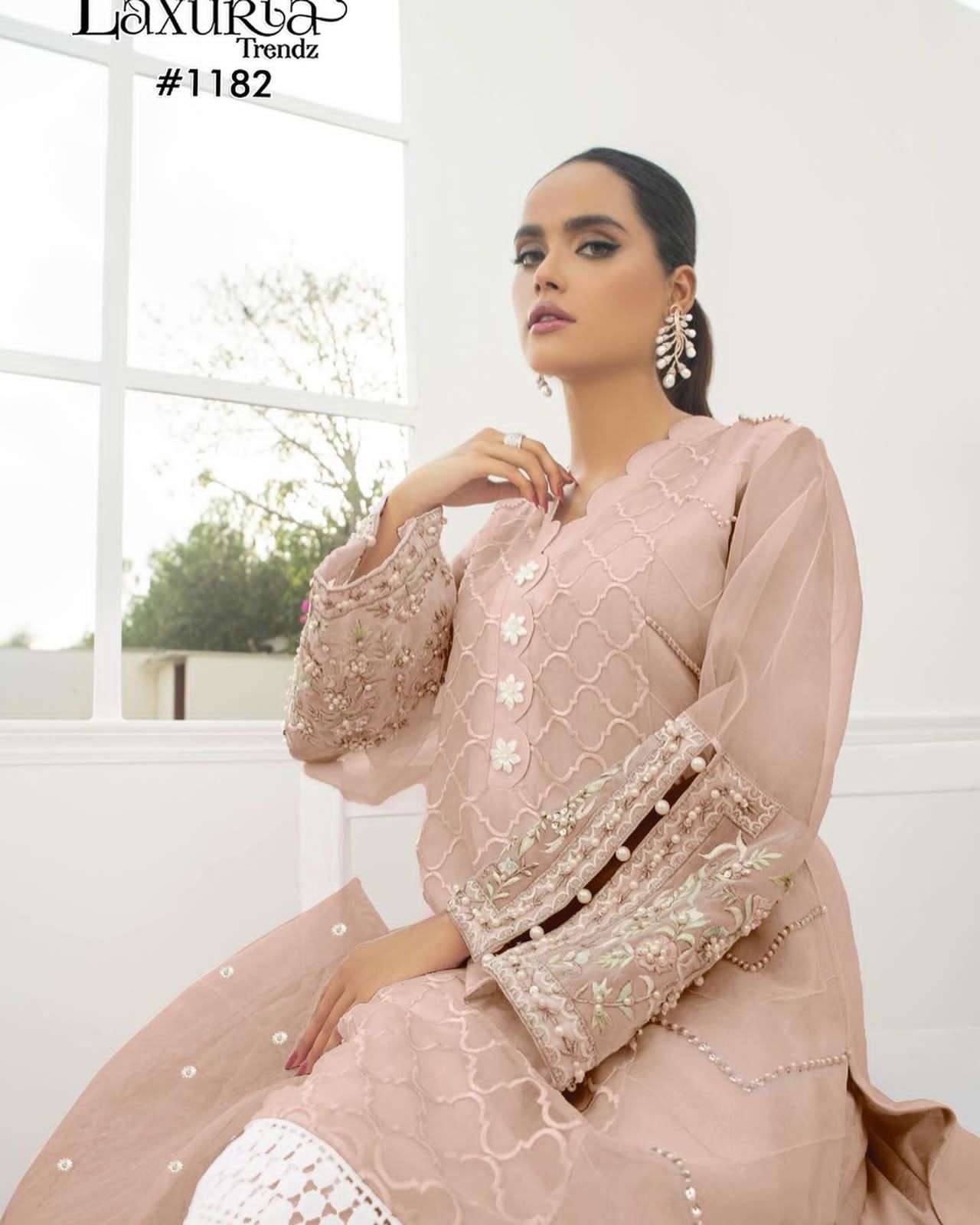 LAXURIA TRENDZ 1182 DESIGNER FAUX GEORGETTE SUITS 