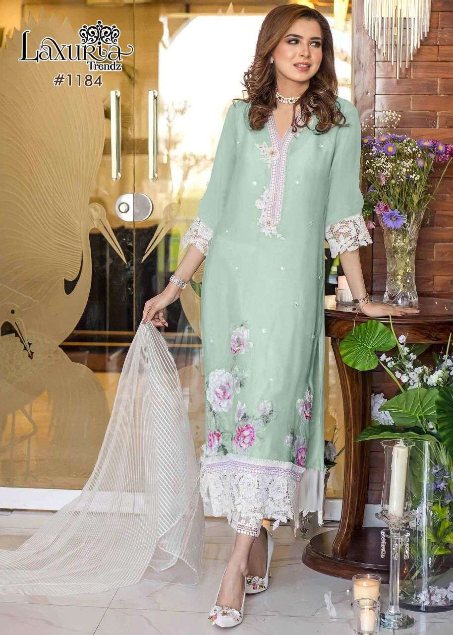 LAXURIA TRENDZ 1184 DESIGNER FAUX GEORGETTE SUIT 
