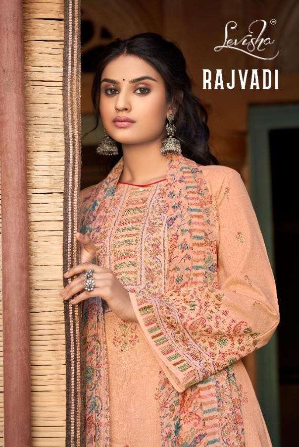levisha rajvadi series 1013-1020 cotton kani digital print suit 