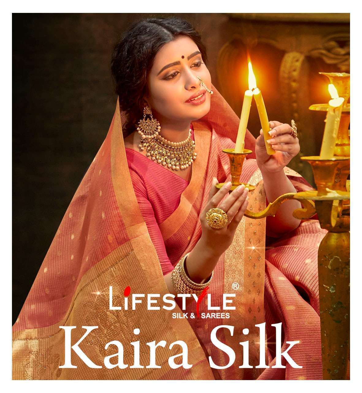 lifestyle kaira silk vol 1 series 79921-79926 cotton tissue saree