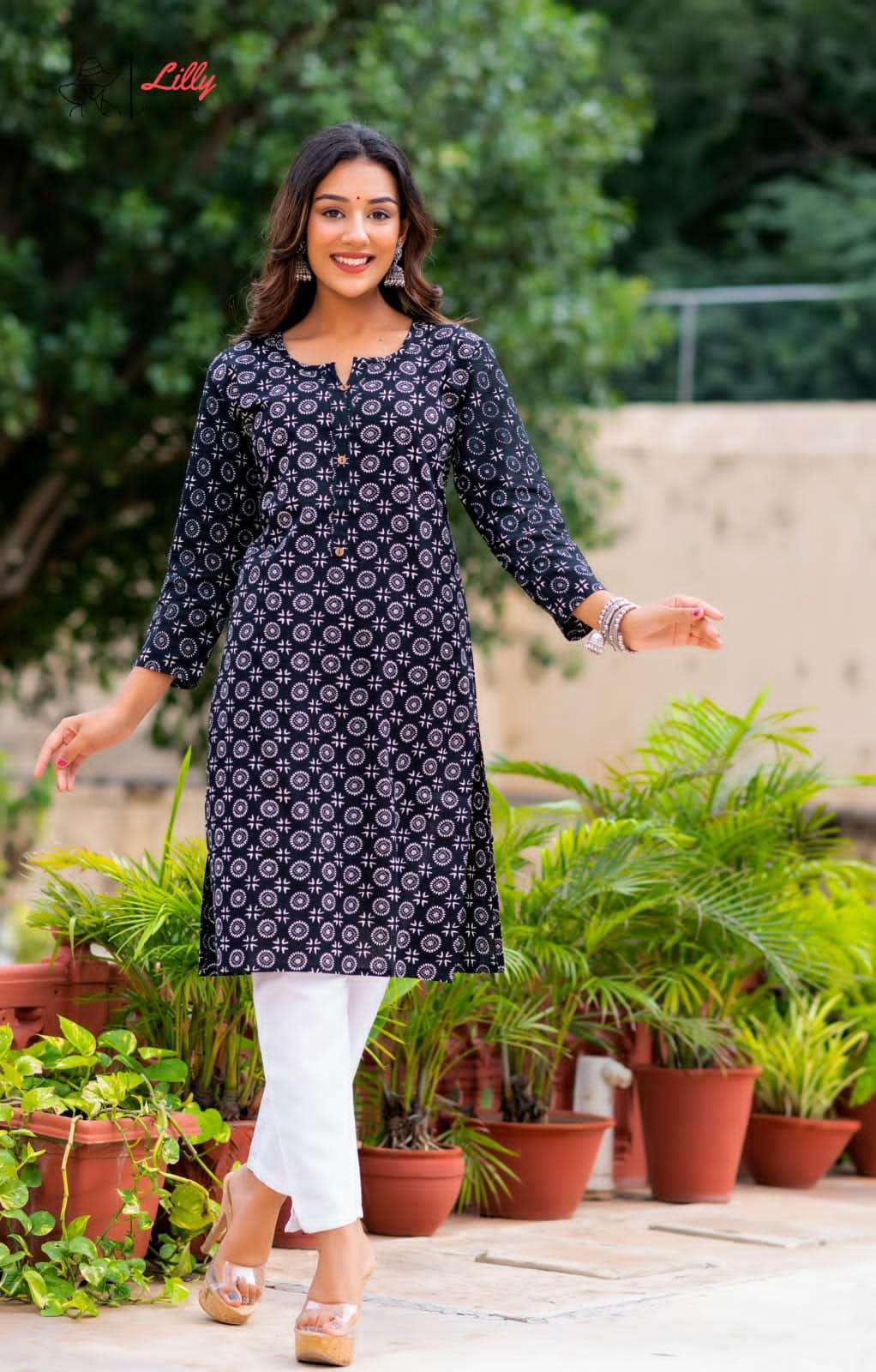 lilly koyal 3 Cotton kurti 60*60 camrik 