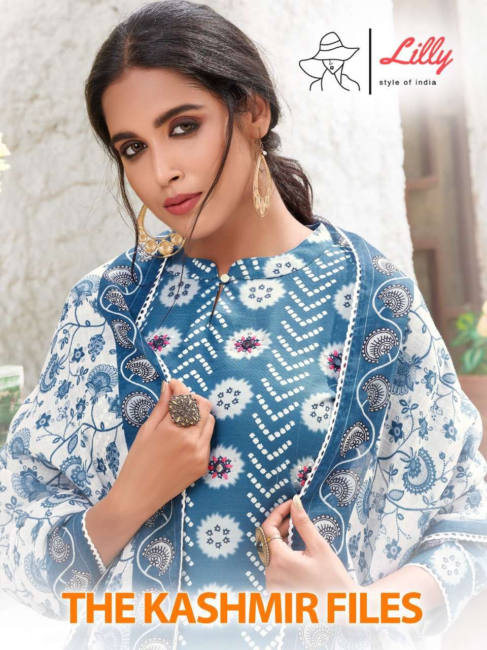 lilly the kashmir files series 1001-1005 Lilan cotton slub readymade suit 